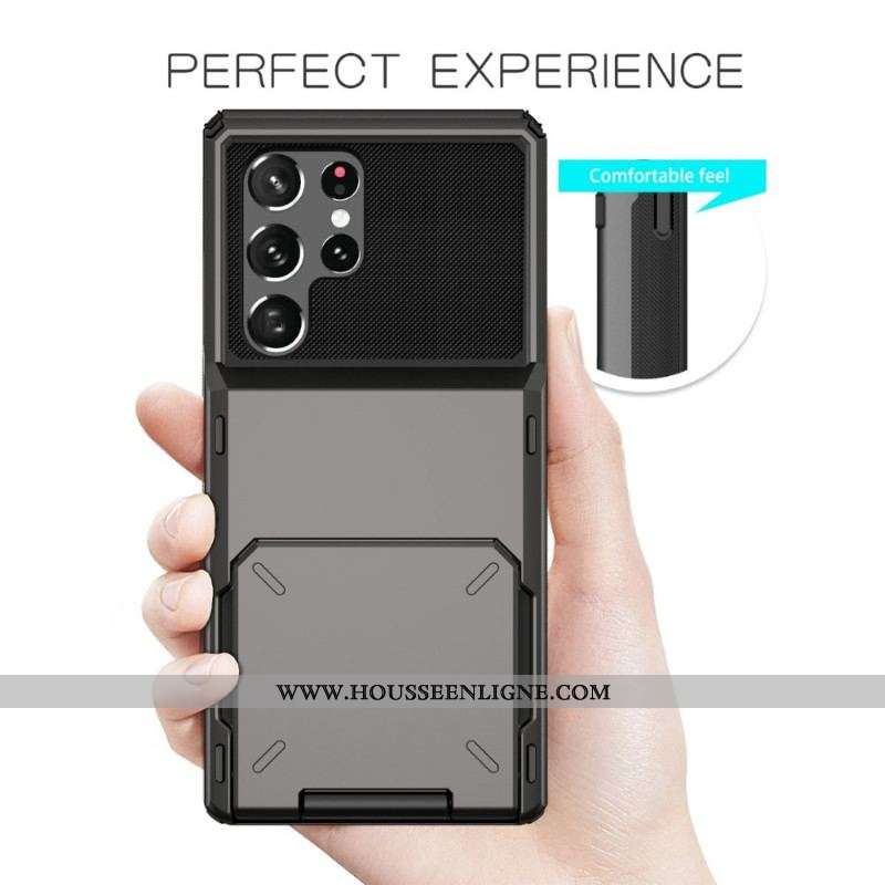 Coque Samsung Galaxy S22 Ultra 5G Porte-Carte Style Flip
