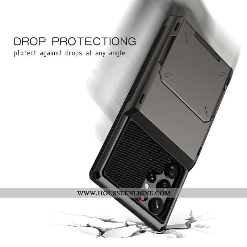 Coque Samsung Galaxy S22 Ultra 5G Porte-Carte Style Flip