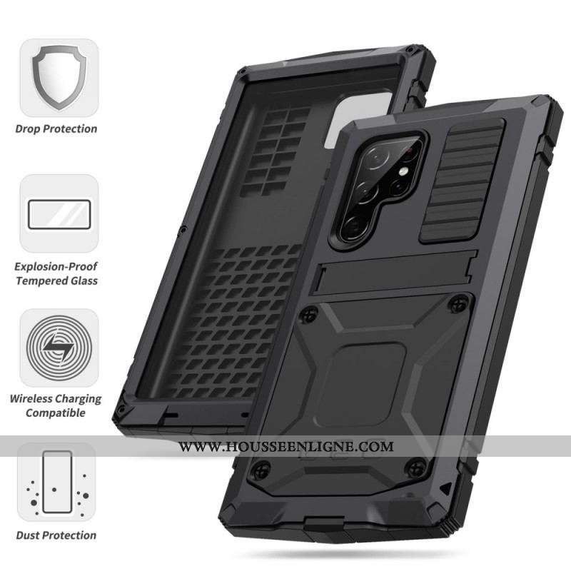 Coque Samsung Galaxy S22 Ultra 5G Protection Totale avec Verre Trempé