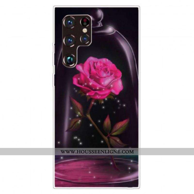 Coque Samsung Galaxy S22 Ultra 5G Rose Magique