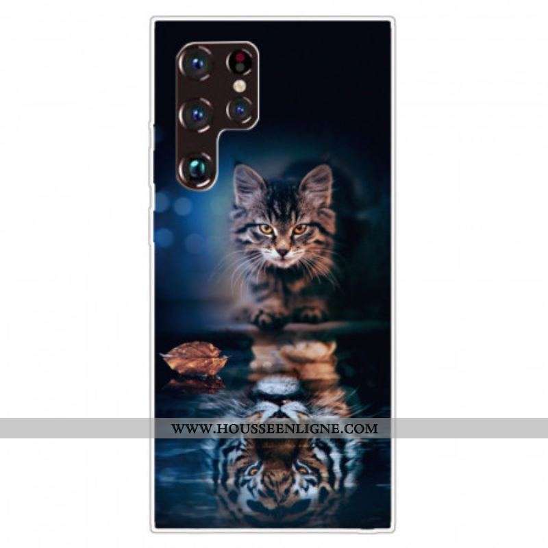 Coque Samsung Galaxy S22 Ultra 5G Réflexion Chat