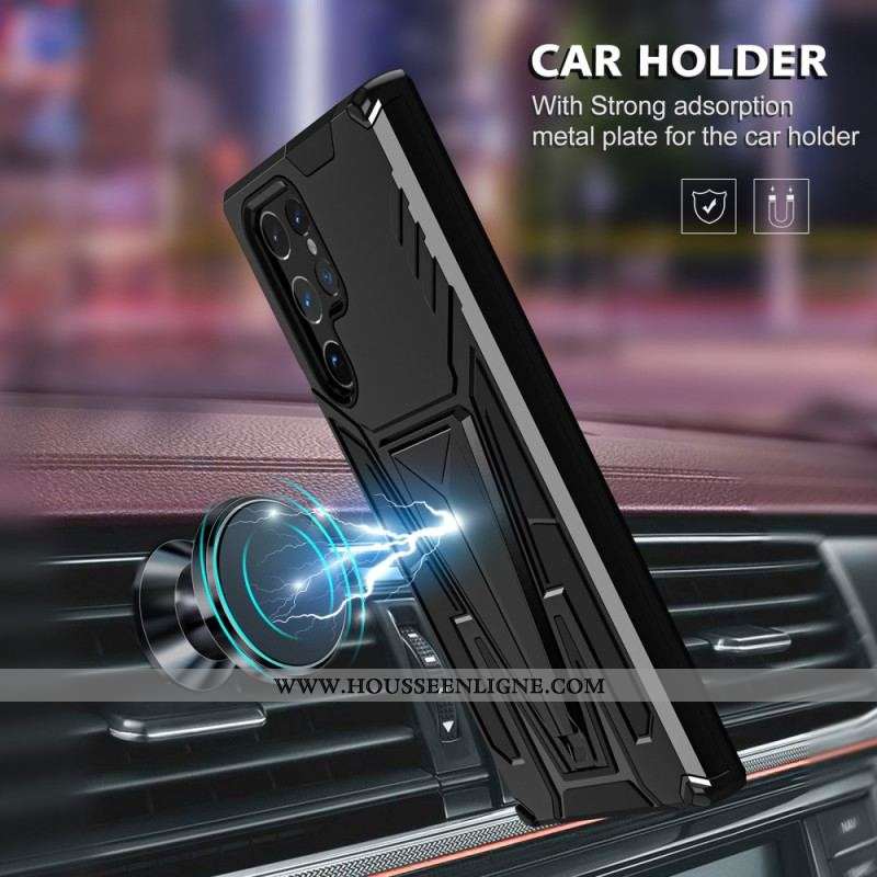 Coque Samsung Galaxy S22 Ultra 5G Résistante Support Premium