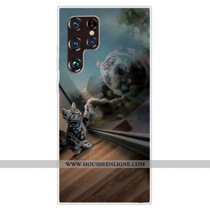 Coque Samsung Galaxy S22 Ultra 5G Rêve de Chaton