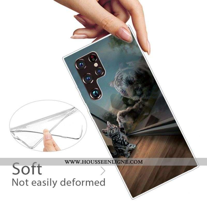 Coque Samsung Galaxy S22 Ultra 5G Rêve de Chaton