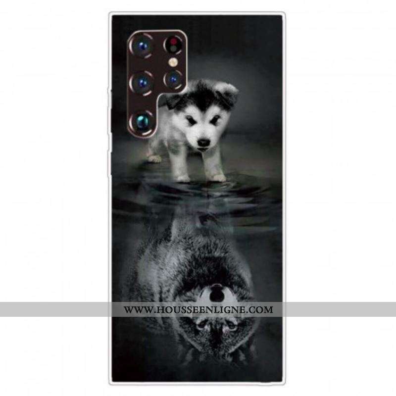Coque Samsung Galaxy S22 Ultra 5G Rêve de Chiot