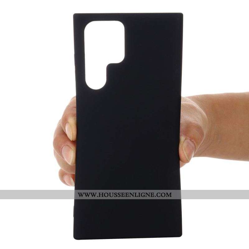 Coque Samsung Galaxy S22 Ultra 5G Silicone Liquide avec Lanière