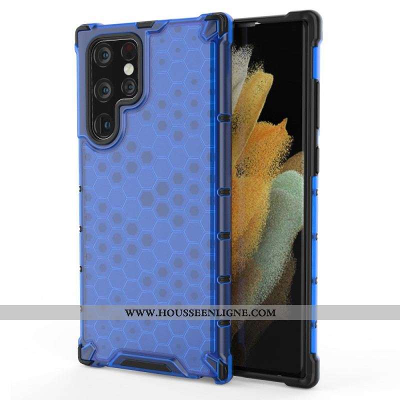 Coque Samsung Galaxy S22 Ultra 5G Style Nid d'Abeille
