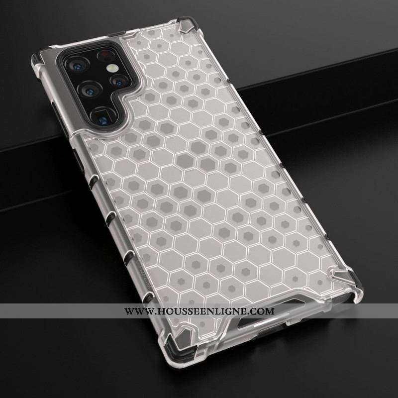 Coque Samsung Galaxy S22 Ultra 5G Style Nid d'Abeille