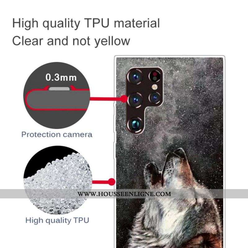 Coque Samsung Galaxy S22 Ultra 5G Sublime Loup