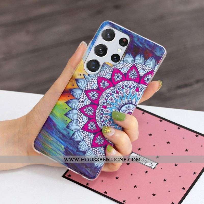 Coque Samsung Galaxy S22 Ultra 5G Série Floralies Fluorescente