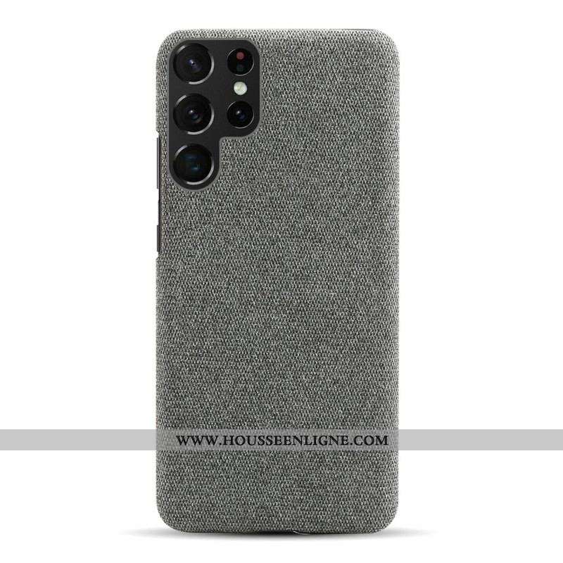 Coque Samsung Galaxy S22 Ultra 5G Texture Tissu KSQ