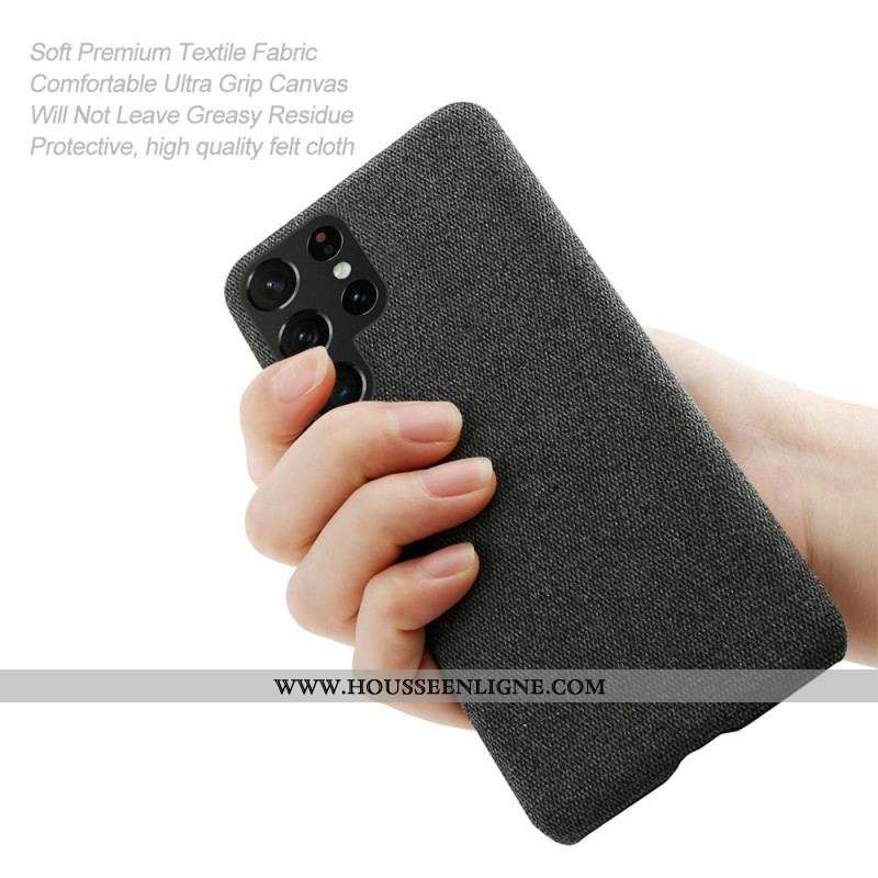 Coque Samsung Galaxy S22 Ultra 5G Texture Tissu KSQ