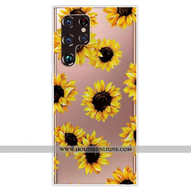 Coque Samsung Galaxy S22 Ultra 5G Tournesols
