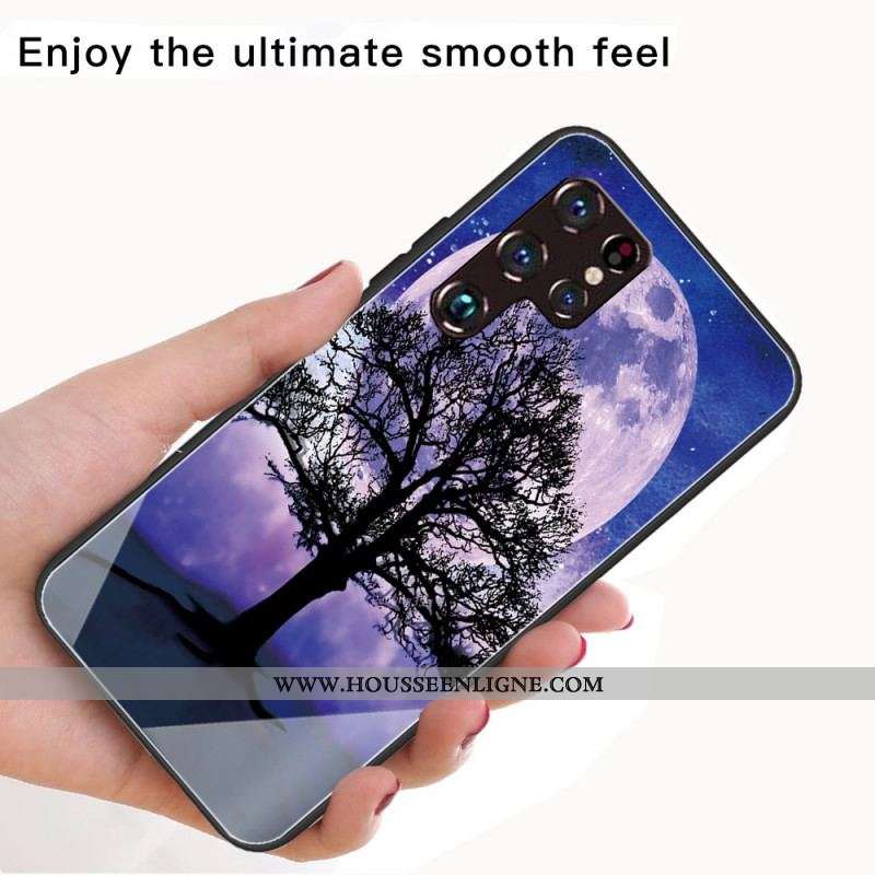 Coque Samsung Galaxy S22 Ultra 5G Verre Trempé Arbre du Monde