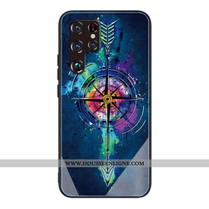 Coque Samsung Galaxy S22 Ultra 5G Verre Trempé Flèche