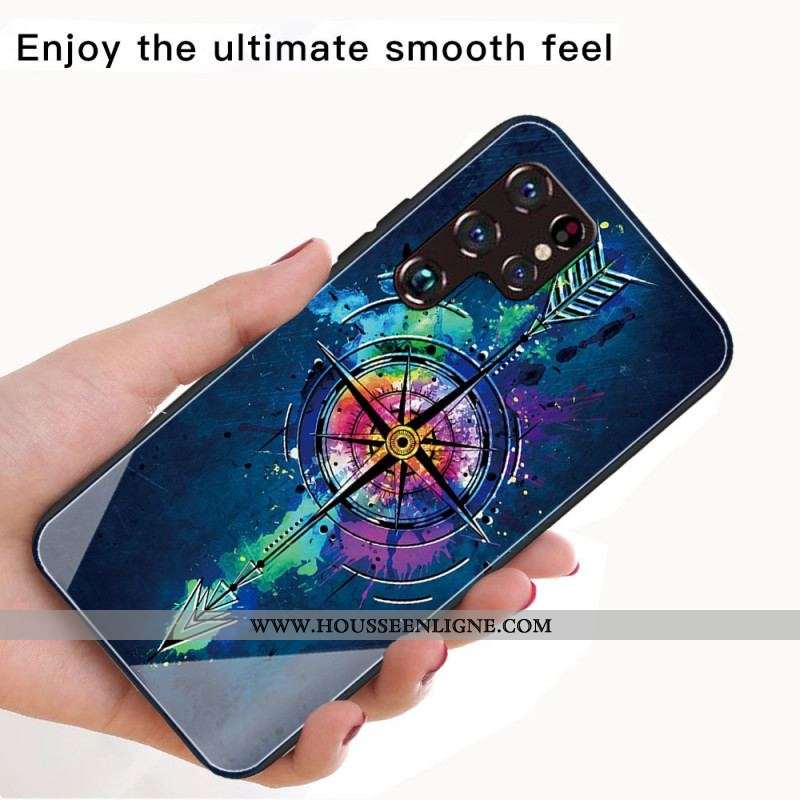 Coque Samsung Galaxy S22 Ultra 5G Verre Trempé Flèche
