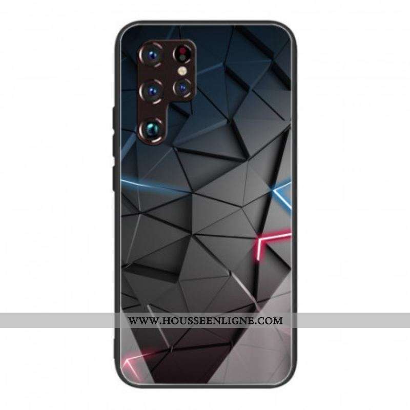 Coque Samsung Galaxy S22 Ultra 5G Verre Trempé Géométrie