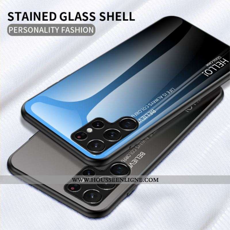 Coque Samsung Galaxy S22 Ultra 5G Verre Trempé Hello