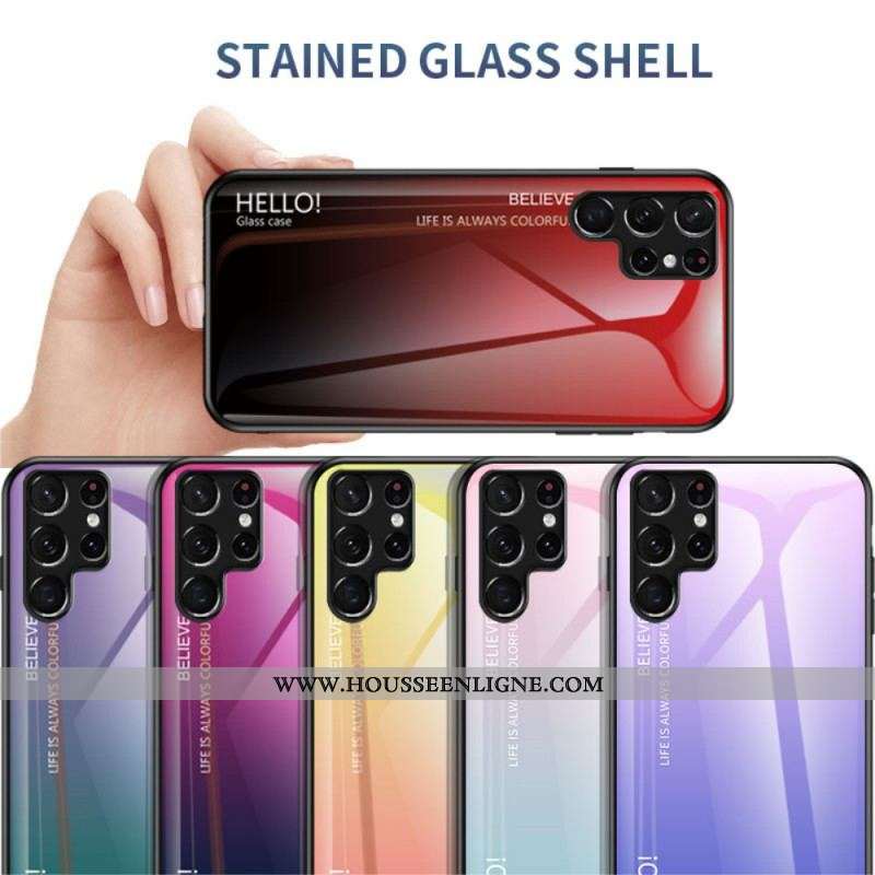 Coque Samsung Galaxy S22 Ultra 5G Verre Trempé Hello