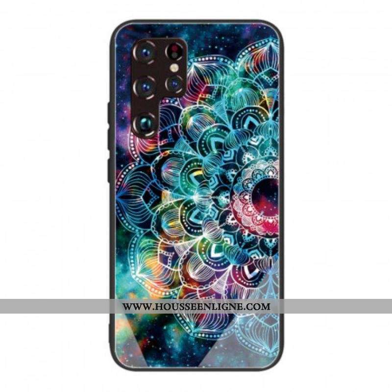 Coque Samsung Galaxy S22 Ultra 5G Verre Trempé Mandala