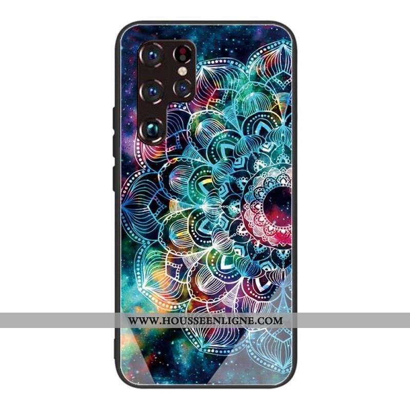 Coque Samsung Galaxy S22 Ultra 5G Verre Trempé Mandala