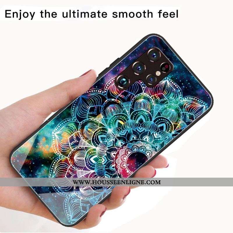 Coque Samsung Galaxy S22 Ultra 5G Verre Trempé Mandala