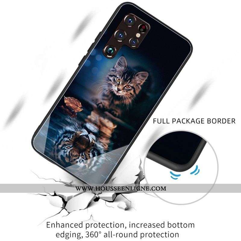Coque Samsung Galaxy S22 Ultra 5G Verre Trempé Mon Tigre