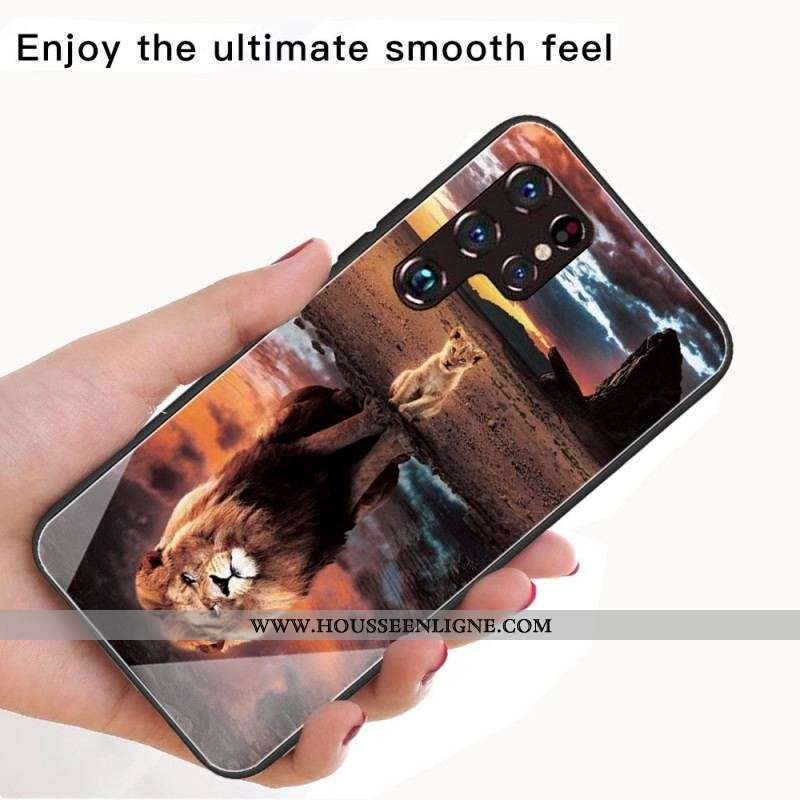 Coque Samsung Galaxy S22 Ultra 5G Verre Trempé Rêve de Lionceau