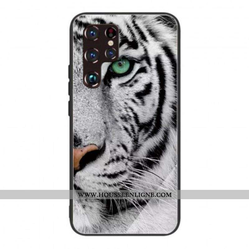 Coque Samsung Galaxy S22 Ultra 5G Verre Trempé Tigre