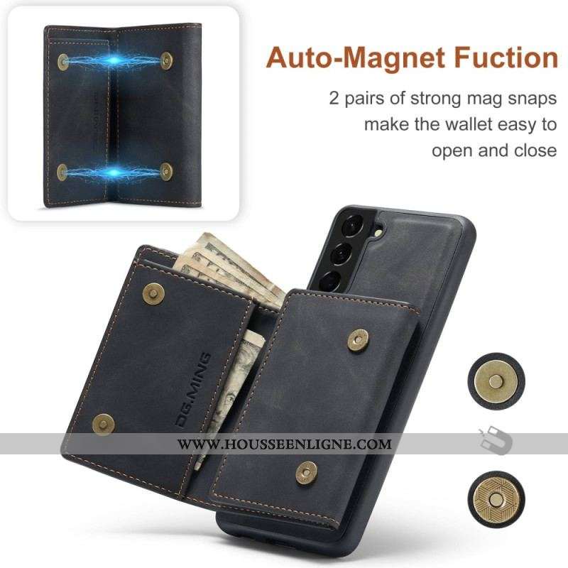 Coque Samsung Galaxy S23 5G Porte-Cartes Détachable DG.MING