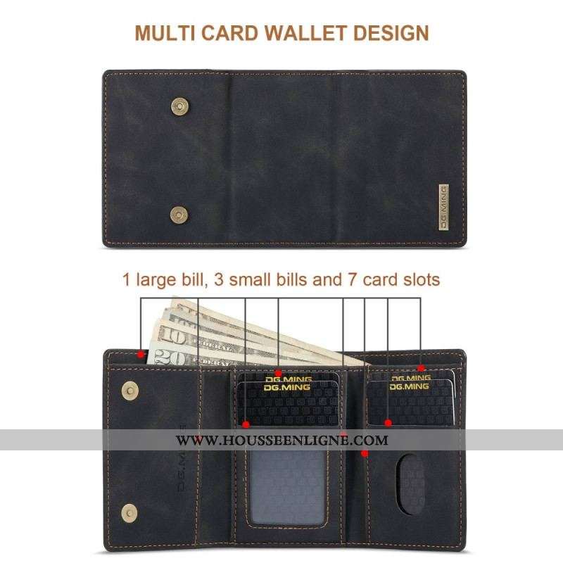 Coque Samsung Galaxy S23 5G Porte-Cartes Détachable DG.MING