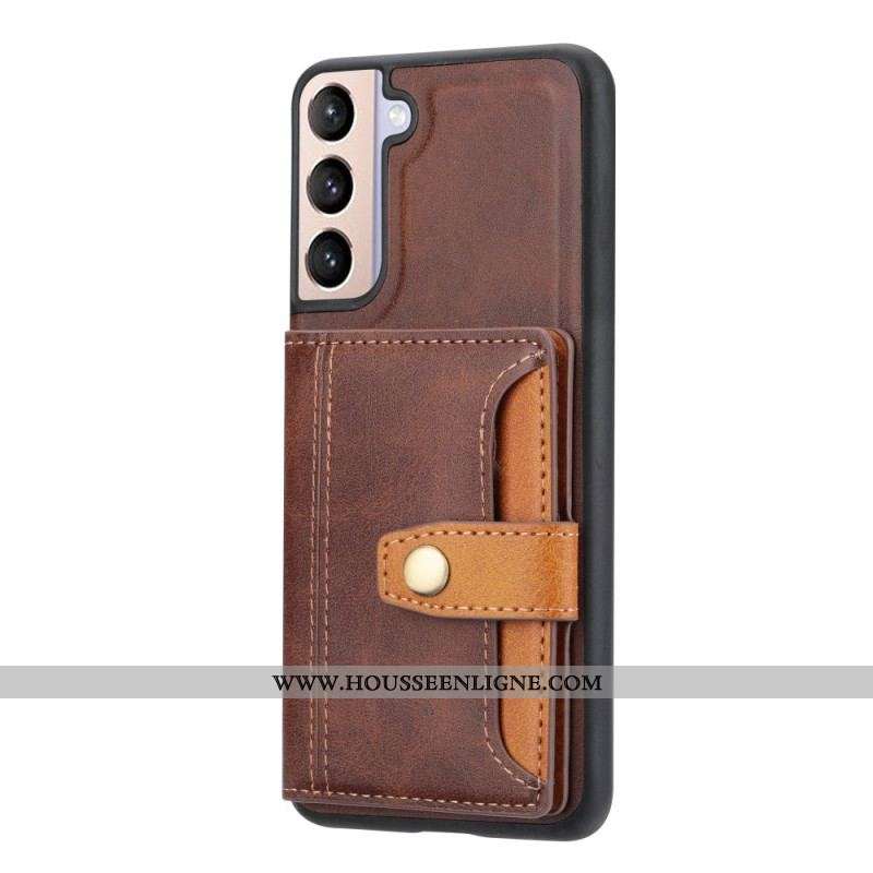 Coque Samsung Galaxy S23 5G Porte Cartes Support Sangle