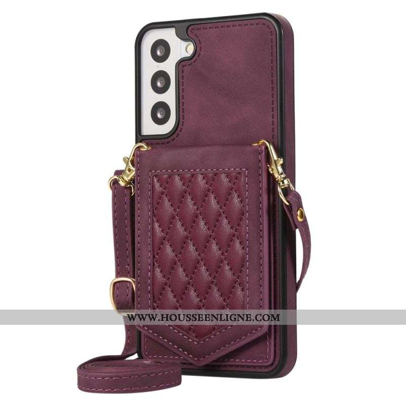 Coque Samsung Galaxy S23 5G RFID Porte-Cartes avec Bandoulière