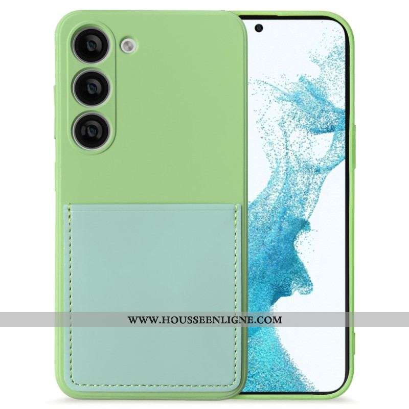 Coque Samsung Galaxy S23 5G Silicone Liquide Porte Cartes