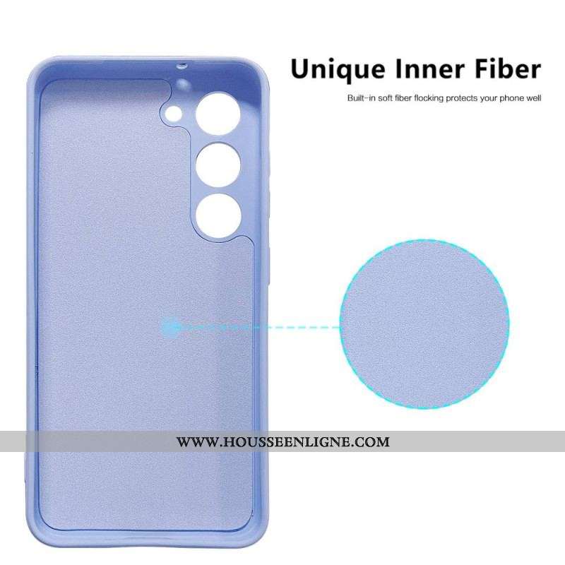 Coque Samsung Galaxy S23 5G Silicone Liquide Porte Cartes
