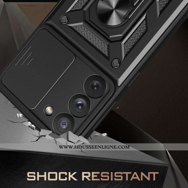 Coque Samsung Galaxy S23 5G Support et Protège-Lentilles