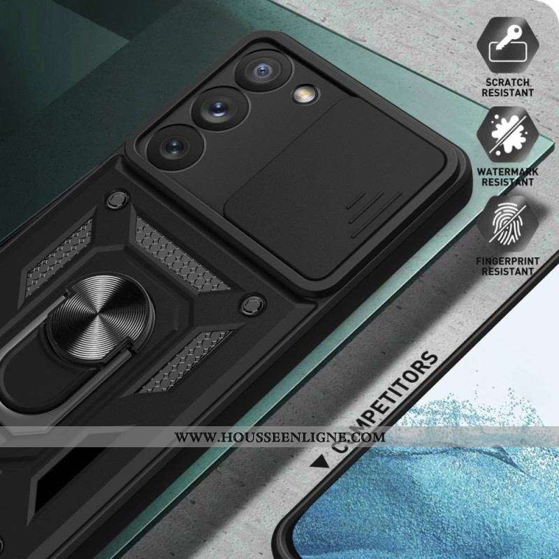 Coque Samsung Galaxy S23 5G Support et Protège-Lentilles