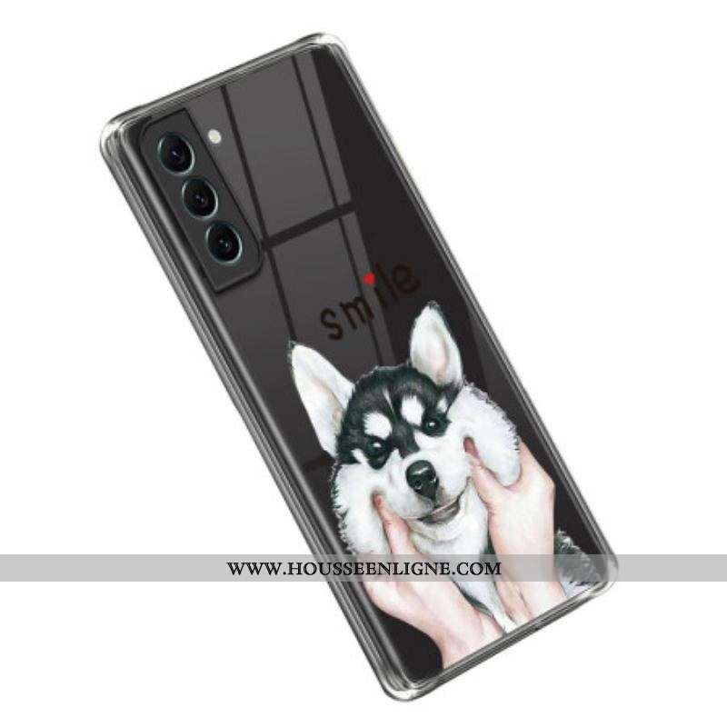 Coque Samsung Galaxy S23 5G Transparente Chien Smile