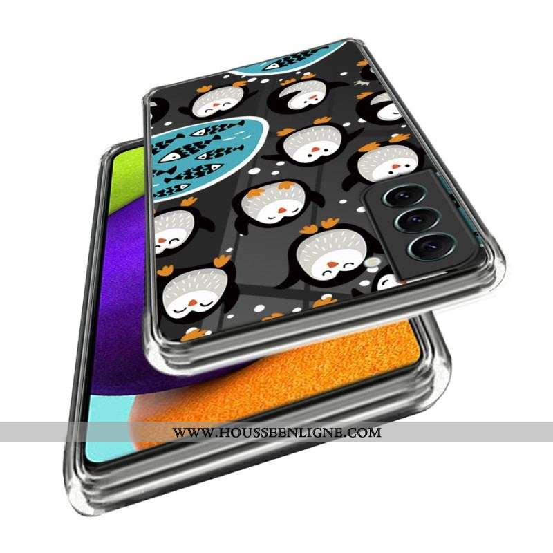 Coque Samsung Galaxy S23 5G Transparente Pingouins