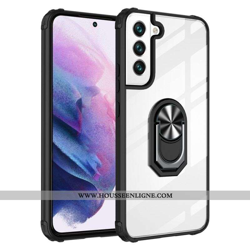 Coque Samsung Galaxy S23 5G Transparente avec Anneau-Support