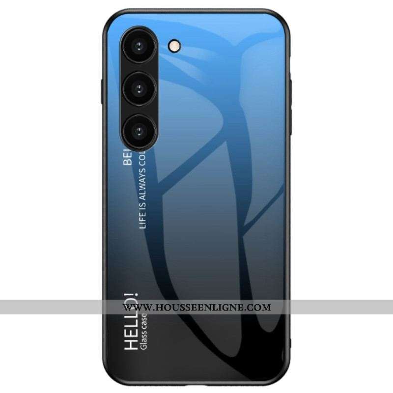 Coque Samsung Galaxy S23 5G Verre Trempé Hello