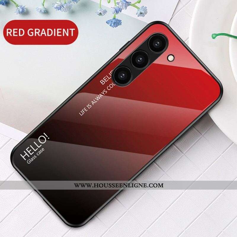 Coque Samsung Galaxy S23 5G Verre Trempé Hello