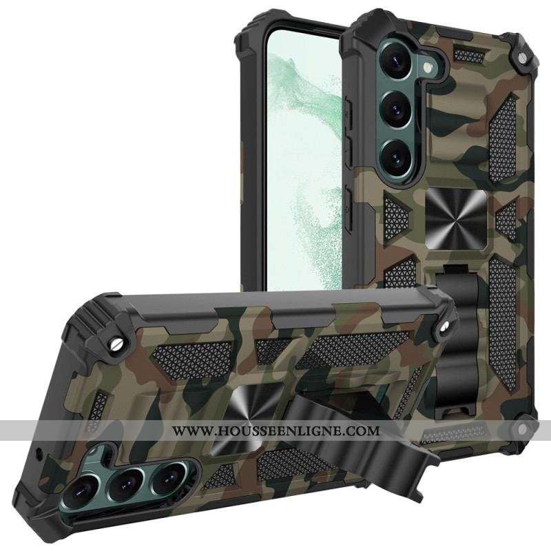 Coque Samsung Galaxy S23 Plus 5G Camouflage Support Amovible
