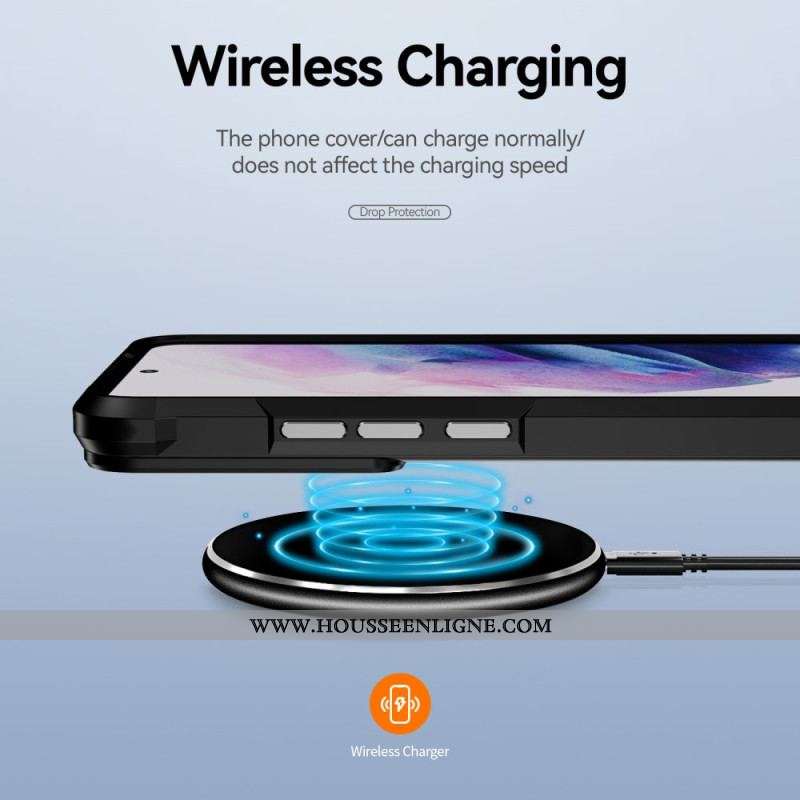 Coque Samsung Galaxy S23 Plus 5G Hybride avec Alliage Aluminium