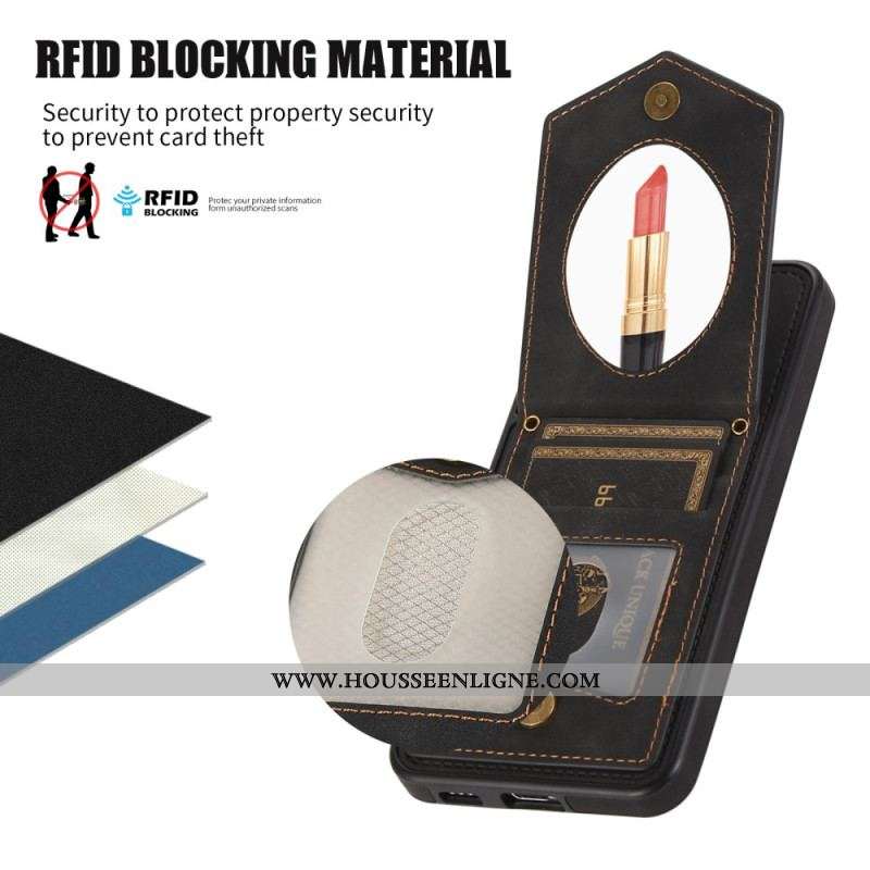Coque Samsung Galaxy S23 Plus 5G RFID Porte-Cartes avec Bandoulière