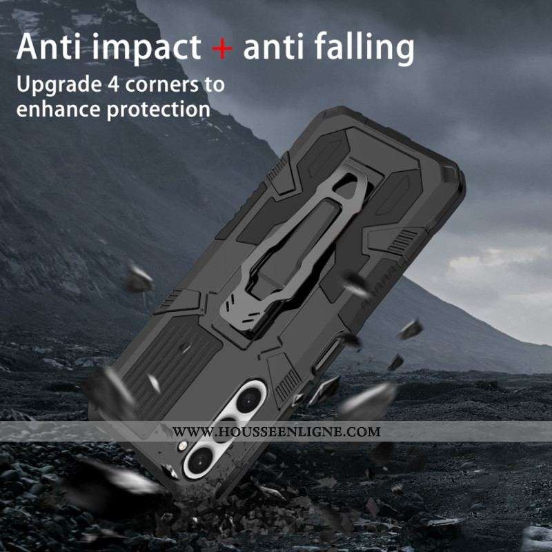 Coque Samsung Galaxy S23 Plus 5G Robot avec Pince Ceinture