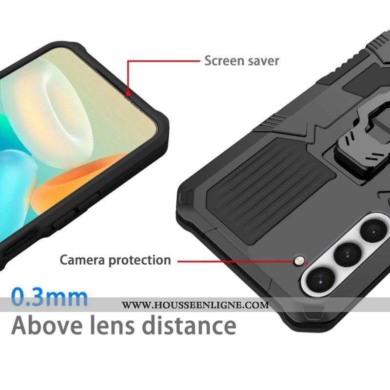Coque Samsung Galaxy S23 Plus 5G Robot avec Pince Ceinture