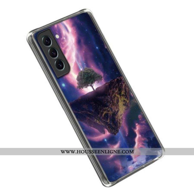 Coque Samsung Galaxy S23 Plus 5G Silicone Arbre Futuriste