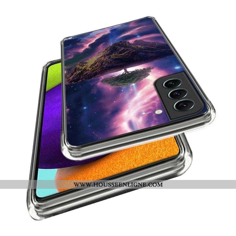 Coque Samsung Galaxy S23 Plus 5G Silicone Arbre Futuriste