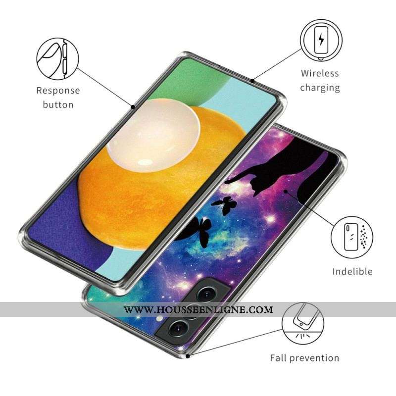 Coque Samsung Galaxy S23 Plus 5G Silicone Chat en Espace